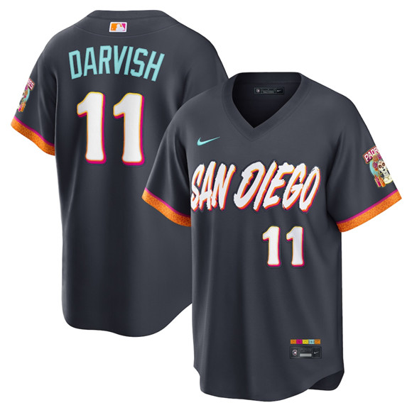 San Diego Padres #11 Yu Darvish Obsidian 2026 City Connect Stadium Limited Stitched Jersey