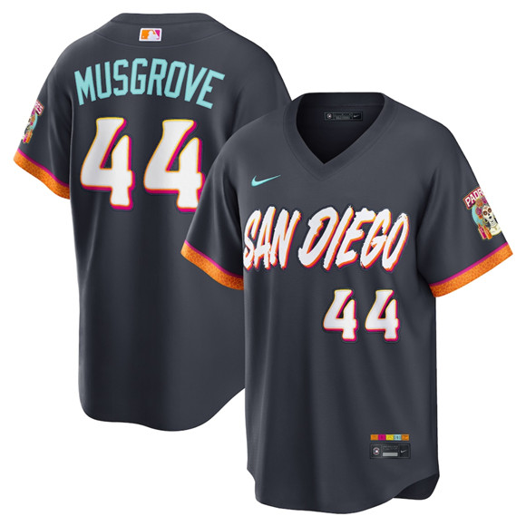 San Diego Padres #44 Joe Musgrove Obsidian 2026 City Connect Stadium Limited Stitched Jersey