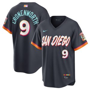 San Diego Padres #9 Jake Cronenworth Obsidian 2026 City Connect Stadium Limited Stitched Jersey