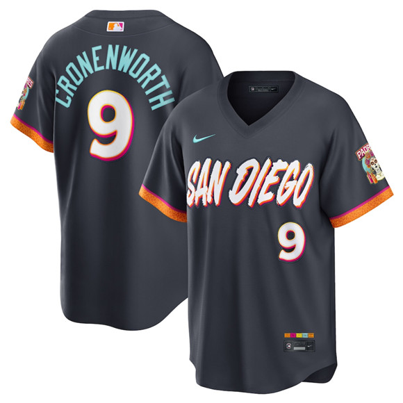 San Diego Padres #9 Jake Cronenworth Obsidian 2026 City Connect Stadium Limited Stitched Jersey