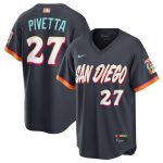 San Diego Padres #27 Nick Pivetta Obsidian 2026 City Connect Stadium Limited Stitched Jersey