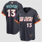 San Diego Padres #13 Manny Machado Obsidian 2026 City Connect Stadium Limited Stitched Jersey
