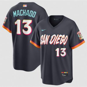 San Diego Padres #13 Manny Machado Obsidian 2026 City Connect Stadium Limited Stitched Jersey