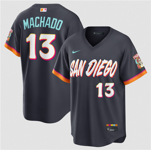 San Diego Padres #13 Manny Machado Obsidian 2026 City Connect Stadium Limited Stitched Jersey