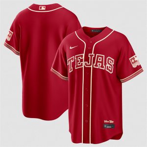 Texas Rangers Blank Red 2026 City Connect Stadium Stitched Jersey