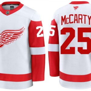 Detroit Red Wings #25 Darren McCarty White 2024 Road Stitched Jersey