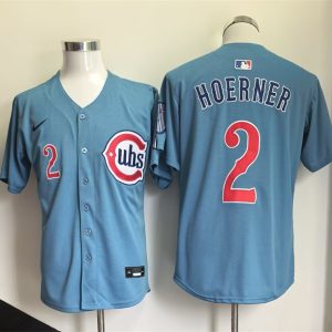 Chicago Cubs #2 Nico Hoerner Blue 2026 2nd Alternate Limited Stitched Jersey