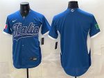 Italy Blank Blue 2026 World Classic Home Stadium Stitched Jersey
