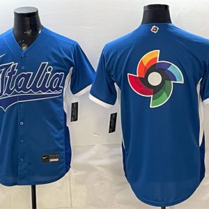 Italy Blue 2026 World Classic Big Logo Home Stadium Stitched Jersey