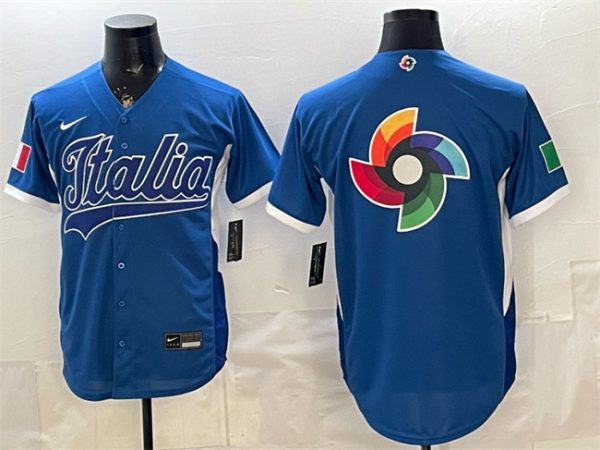 Italy Blue 2026 World Classic Big Logo Home Stadium Stitched Jersey