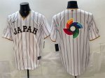 Japan White 2026 World Classic Big Logo Home Stadium Stitched Jersey