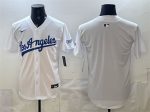 Los Angeles Dodgers Blank White Alternate Stadium Stitched Jersey