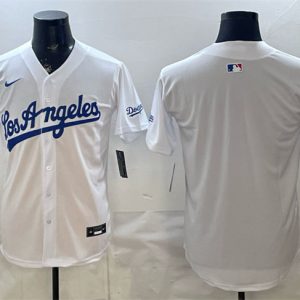 Los Angeles Dodgers Blank White Alternate Stadium Stitched Jersey