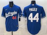 Los Angeles Dodgers #44 Andy Pages Royal Alternate Stadium Stitched Jersey