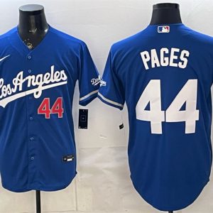 Los Angeles Dodgers #44 Andy Pages Royal Alternate Stadium Stitched Jersey