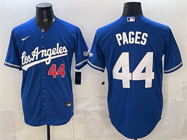 Los Angeles Dodgers #44 Andy Pages Royal Alternate Stadium Stitched Jersey