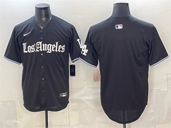 Los Angeles Dodgers Blank Black 'Gothic Edition' Vapor Premier Limited Stitched Jersey
