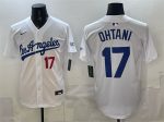 Los Angeles Dodgers #17 Shohei Ohtani White Alternate Stadium Stitched Jersey