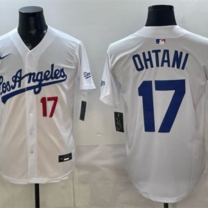 Los Angeles Dodgers #17 Shohei Ohtani White Alternate Stadium Stitched Jersey