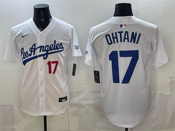 Los Angeles Dodgers #17 Shohei Ohtani White Alternate Stadium Stitched Jersey