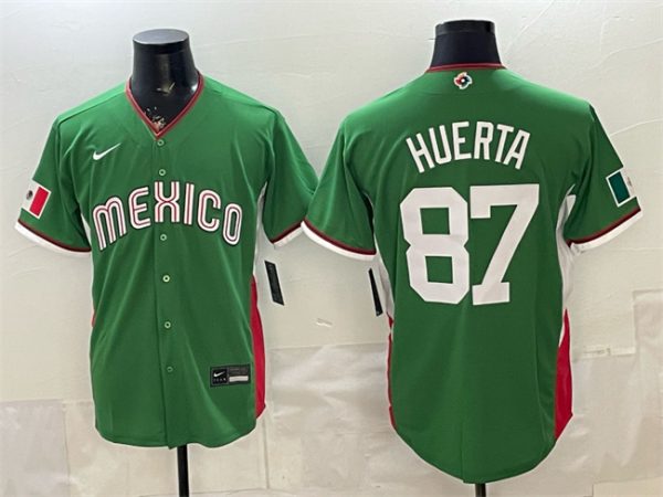 Mexico #87 Jesus Huerta Green 2026 World Classic Stadium Stitched Jersey