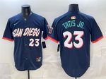San Diego Padres #23 Fernando Tatis Jr. Obsidian 2026 City Connect Limited Stitched Jersey