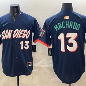 San Diego Padres #13 Manny Machado Obsidian 2026 City Connect Limited Stitched Jersey