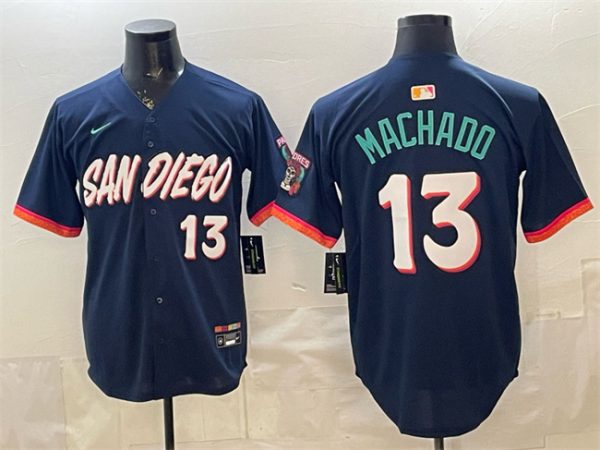 San Diego Padres #13 Manny Machado Obsidian 2026 City Connect Limited Stitched Jersey