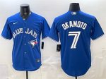 Toronto Blue Jays #7 Kazuma Okamoto Royal 2026 Cool Base Stitched Jersey