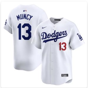 Los Angeles Dodgers #13 Max Muncy Blue Stitched Cool Base Nike Jersey