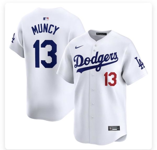 Los Angeles Dodgers #13 Max Muncy Blue Stitched Cool Base Nike Jersey
