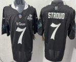 Houston Texans #7 CJ Stroud Limited Black Screwstan FUSE Vapor Jersey