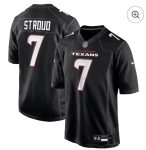 Houston Texans #7 CJ Stroud Black Fashion Limited Stitched Jersey