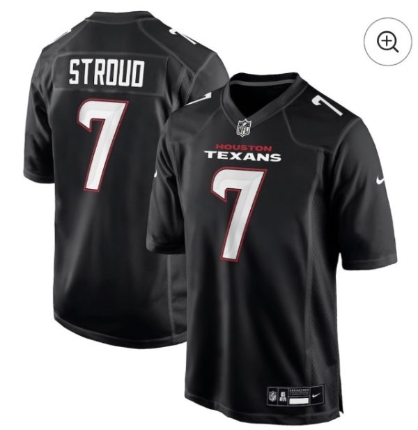Houston Texans #7 CJ Stroud Black Fashion Limited Stitched Jersey
