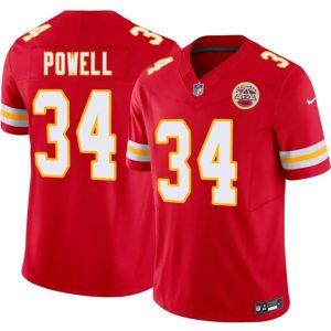 Kansas City Chiefs #34 ShunDerrick Powell Red 2026 F.U.S.E. Vapor Untouchable Limited Stitched Jersey