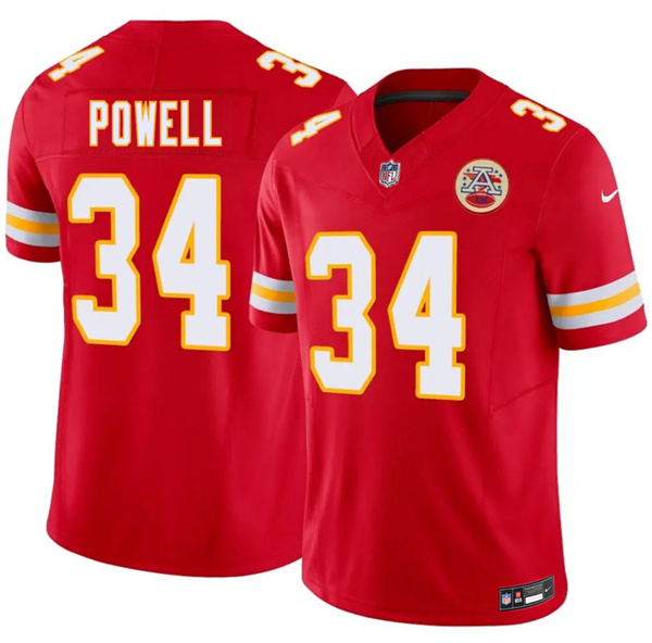 Kansas City Chiefs #34 ShunDerrick Powell Red 2026 F.U.S.E. Vapor Untouchable Limited Stitched Jersey