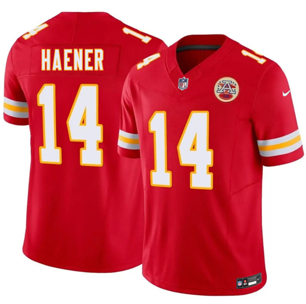 Kansas City Chiefs #14 Jake Haener Red 2026 F.U.S.E. Vapor Untouchable Limited Stitched Jersey