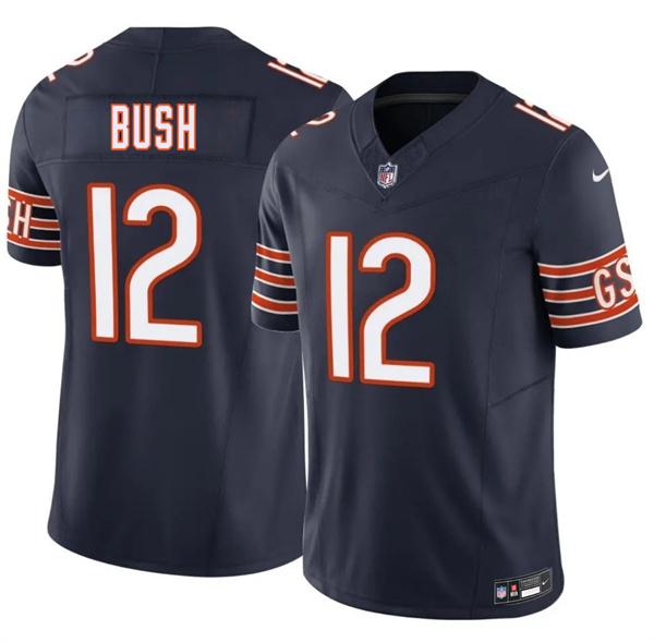 Chicago Bears #12 Devin Bush Navy 2026 F.U.S.E. Vapor Untouchable Limited Stitched Jersey