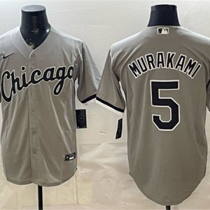Chicago White Sox #5 Munetaka Murakami Gray Stitched Jersey