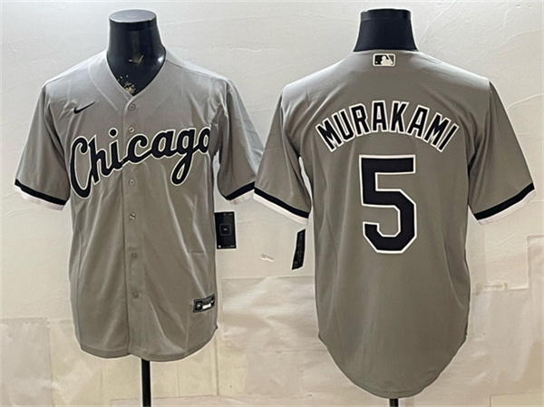 Chicago White Sox #5 Munetaka Murakami Gray Stitched Jersey