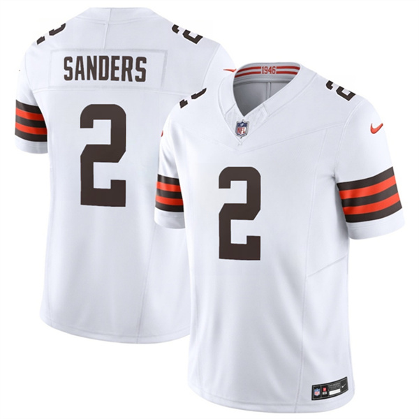 Cleveland Browns #2 Shedeur Sanders White 2026 F.U.S.E. Vapor Limited Stitched Jersey