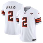 Cleveland Browns #2 Shedeur Sanders White 2026 1946 Collection F.U.S.E. Vapor Limited Stitched Jersey