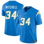 Los Angeles Chargers #34 Keaton Mitchell Blue 2026 F.U.S.E. Vapor Limited Stitched Jersey
