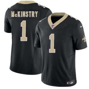 New Orleans Saints #1 Kool-Aid McKinstry Black 2026 F.U.S.E. Vapor Limited Stitched Jersey