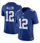 New York Giants #12 Brandon Allen Blue 2026 F.U.S.E. Vapor Untouchable Limited Stitched Jersey