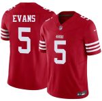 San Francisco 49ers #5 Mike Evans Red 2026 F.U.S.E. Vapor Untouchable Limited Stitched Jersey