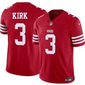 San Francisco 49ers #3 Christian Kirk Red 2026 F.U.S.E. Vapor Untouchable Limited Stitched Jersey