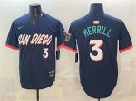San Diego Padres #3 Jackson Merrill Obsidian 2026 City Connect Limited Stitched Jersey