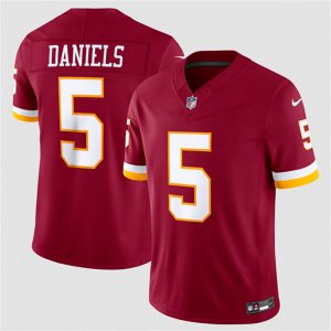 Washington Commanders #5 Jayden Daniels Burgundy 2026 F.U.S.E. Vapor Limited Stitched Jersey