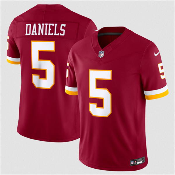 Washington Commanders #5 Jayden Daniels Burgundy 2026 F.U.S.E. Vapor Limited Stitched Jersey